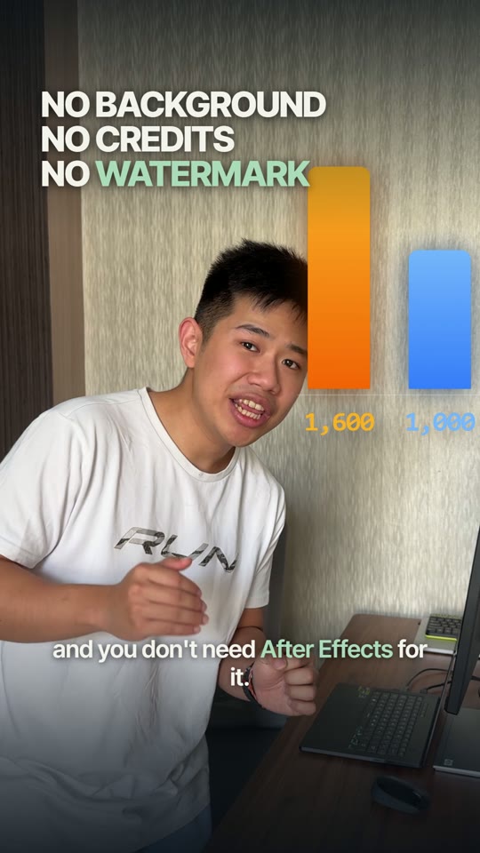 Reel frame with a bar chart graphic