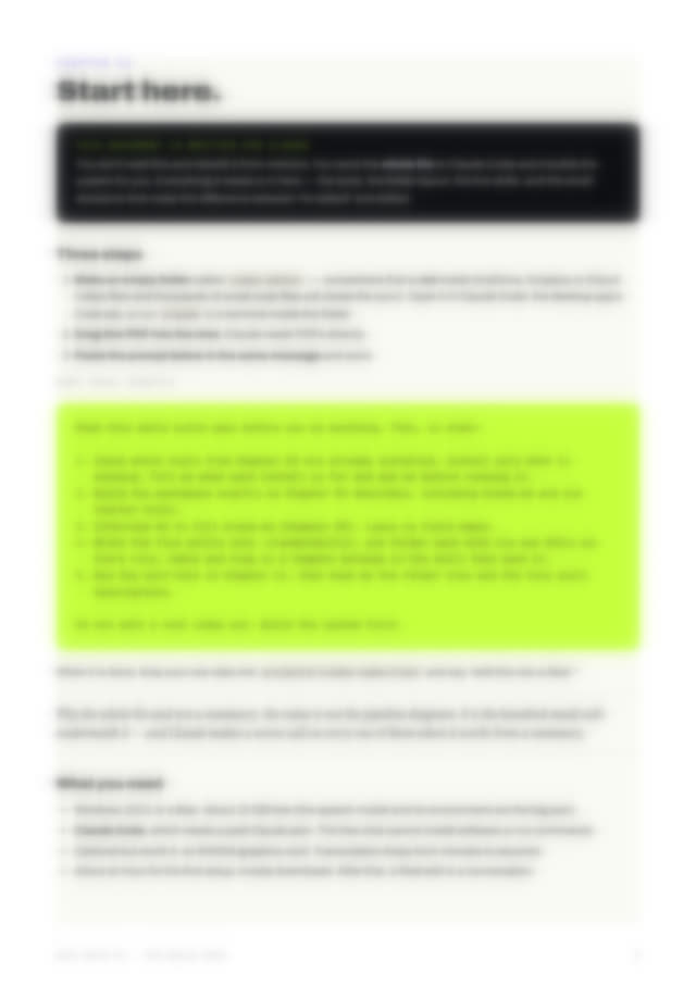 Page preview, blurred